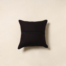 Black - kalamkari cotton cushion cover 53 - handcrafted