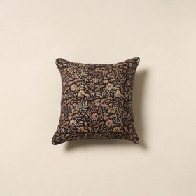 Black - kalamkari cotton cushion cover 54 - handcrafted