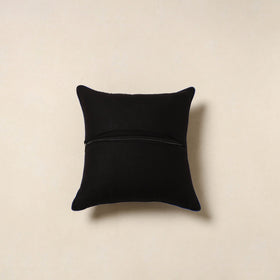 Black - kalamkari cotton cushion cover 54 - handcrafted