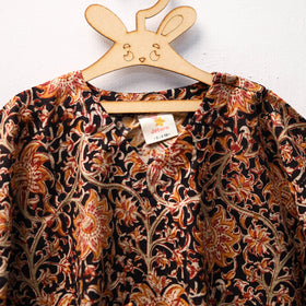 Black - kalamkari cotton kids kaftan (3-4 years) 59