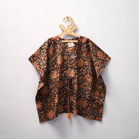 Black - kalamkari cotton kids kaftan (3-4 years) 59