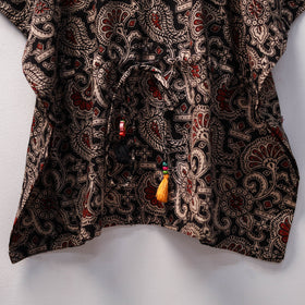 Black - kalamkari cotton kids kaftan (3-4 years) 82