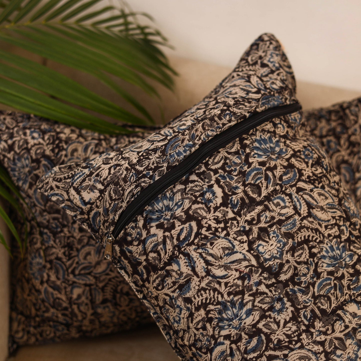 Kalamkari cotton pillow covers (set of 2) 20 - handcrafted