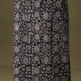 Black - kalamkari cotton unstitched kurta material (3m) 25