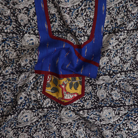  Black Kalamkari Kurta Material Online in India