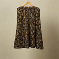 Black - kalamkari cotton wrap around skirt 61 - handcrafted