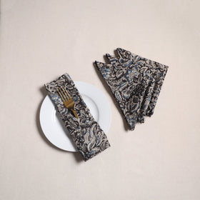 Kalamkari hand table napkins (set of 4) 06 - handcrafted
