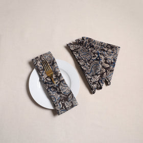 Kalamkari hand table napkins (set of 4) 07 - handcrafted
