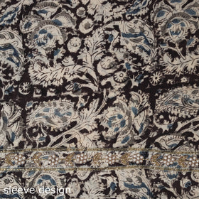Kalamkari Print Hand Embroidery Cotton Blouse Piece 