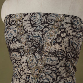 Kalamkari Print Hand Embroidery Cotton Blouse Piece 