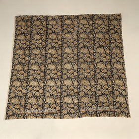 Black Kalamkari Print Hand Embroidery Cotton Blouse Piece