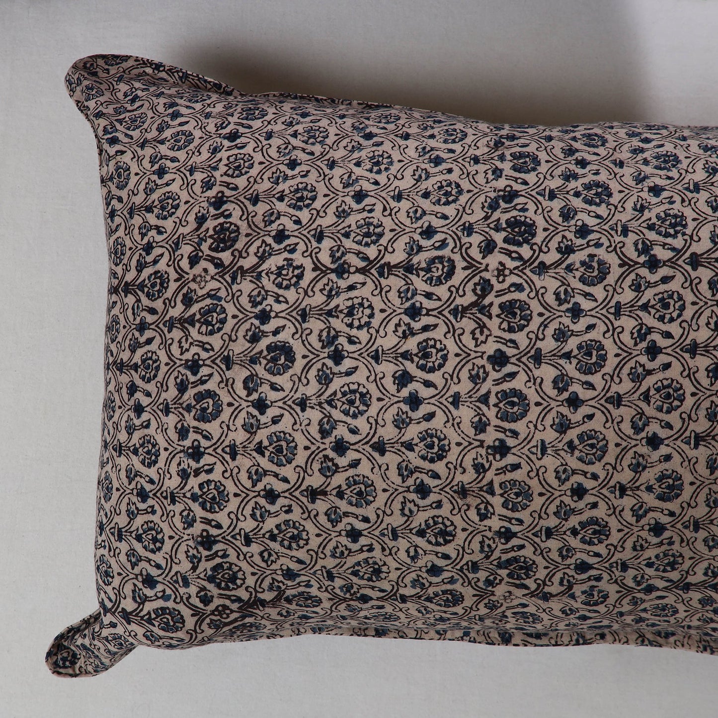 Buy Black Kalamkari Block Print Pillow Cover (Set of 2)