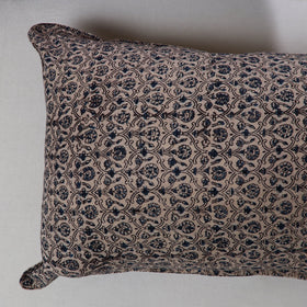 Buy Black Kalamkari Block Print Pillow Cover (Set of 2)