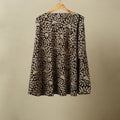 Black - kalamkari cotton wrap around skirt 13 - handcrafted