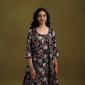 Kalamkari printed cotton 2pc kurta set for women 02