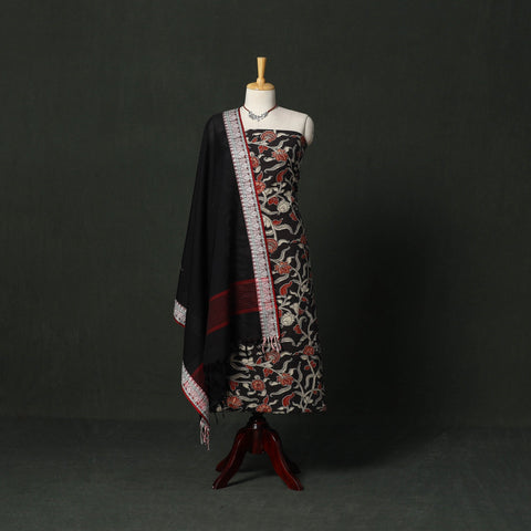 Kalamkari printed cotton 2pc unstitched dress material