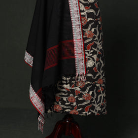Kalamkari printed cotton 2pc unstitched dress material