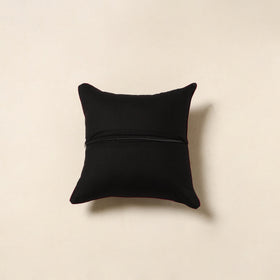 Black - kalamkari printed cotton cushion cover 129