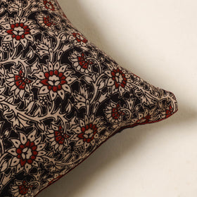 Black - kalamkari printed cotton cushion cover 58