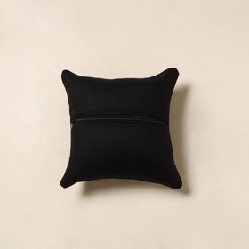 Black - kalamkari printed cotton cushion cover 58