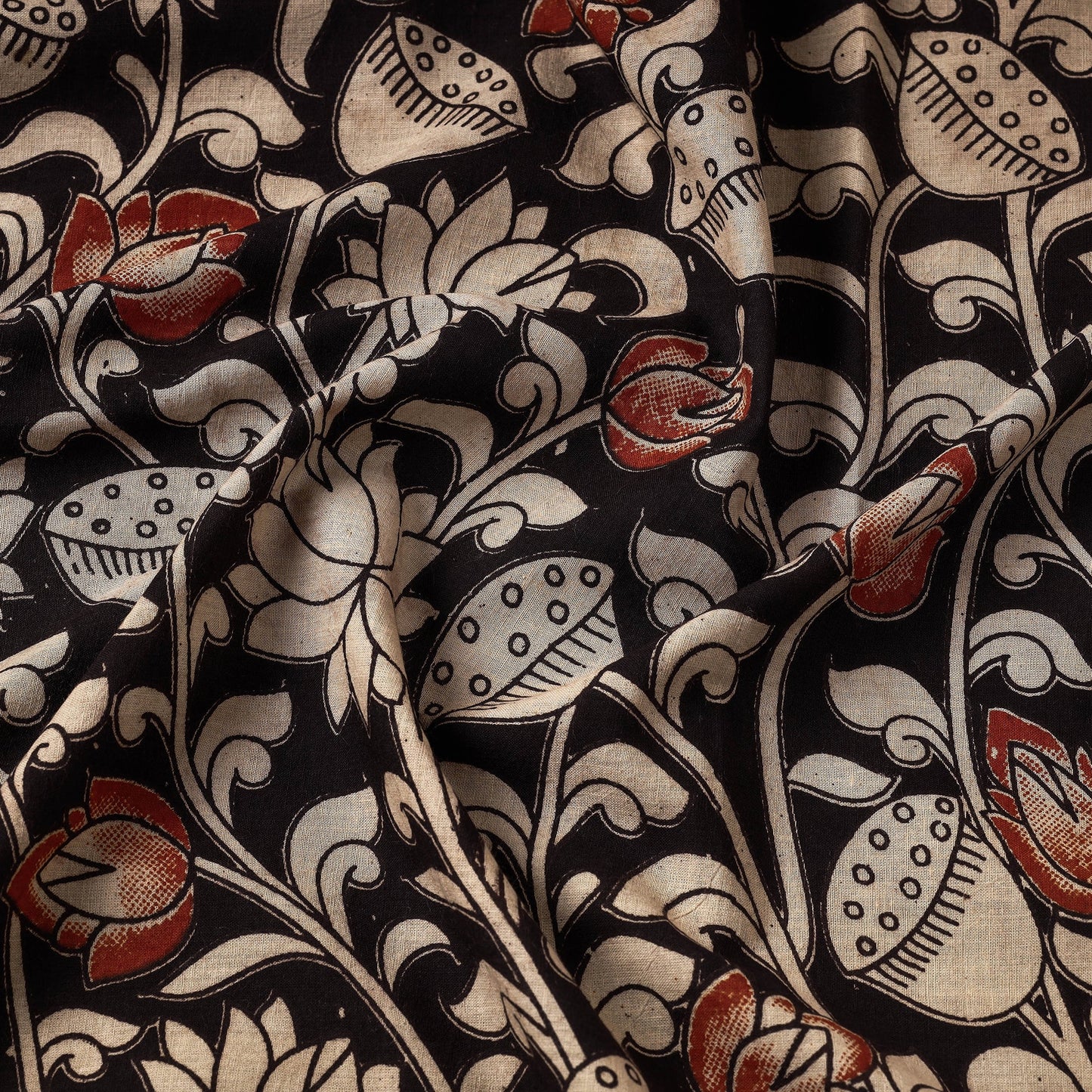 Buy Kalamkari Printed Cotton Fabric Online l iTokri.com