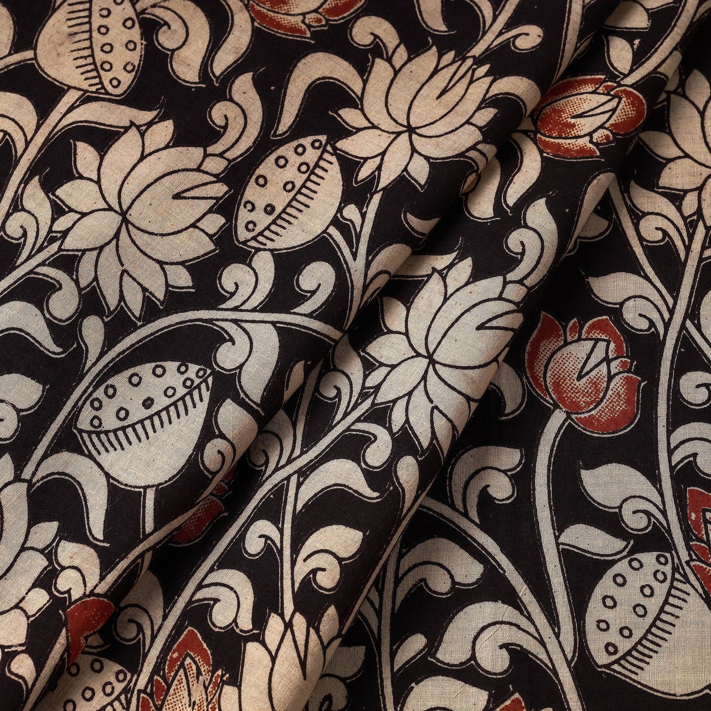 Buy Kalamkari Printed Cotton Fabric Online l iTokri.com