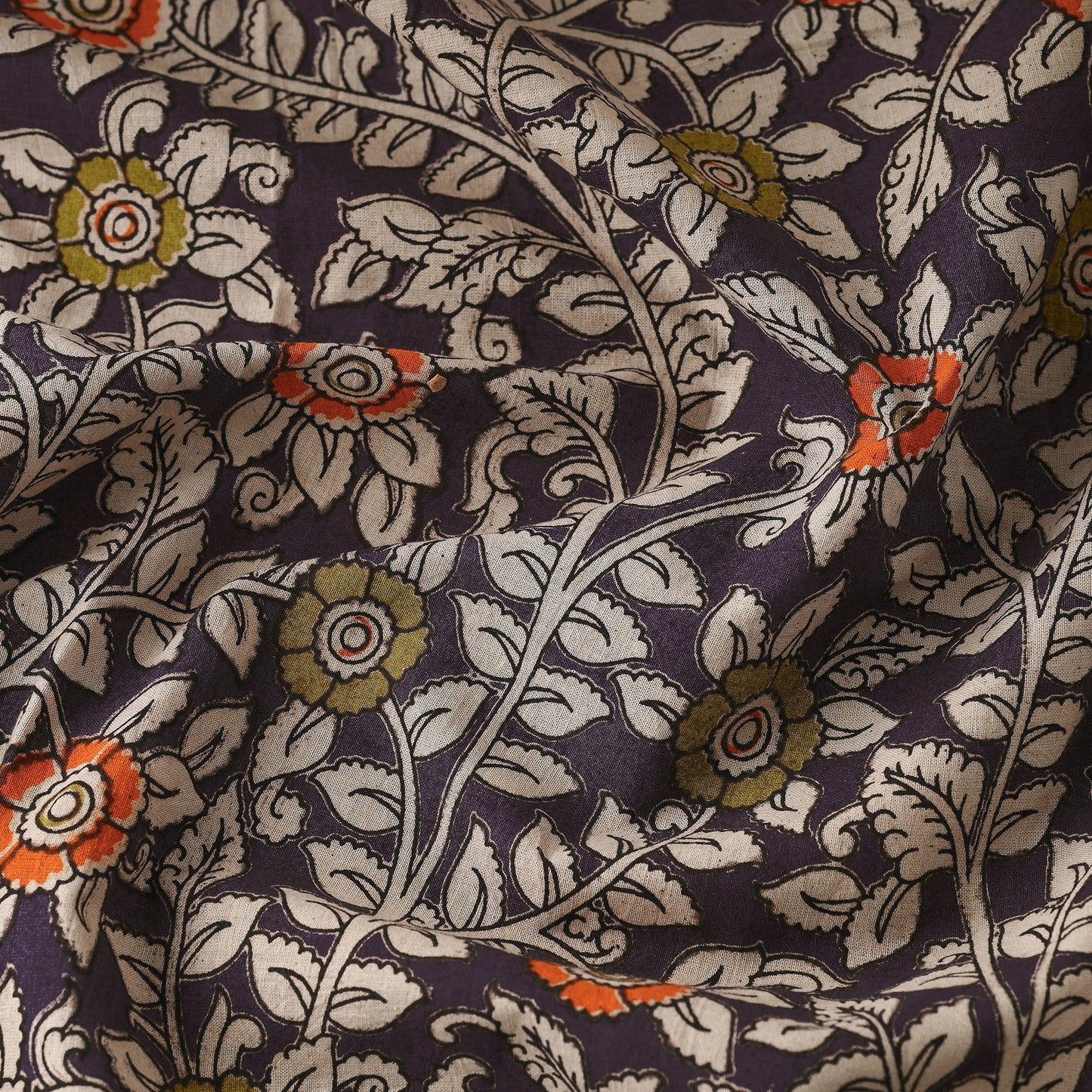 Buy Kalamkari Printed Cotton Fabric Online l iTokri.com