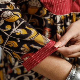  Kalamkari Printed Cotton Flared Kurta for Women