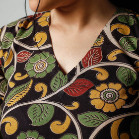 Buy Kalamkari Printed Cotton Kurta Online at iTokri.com