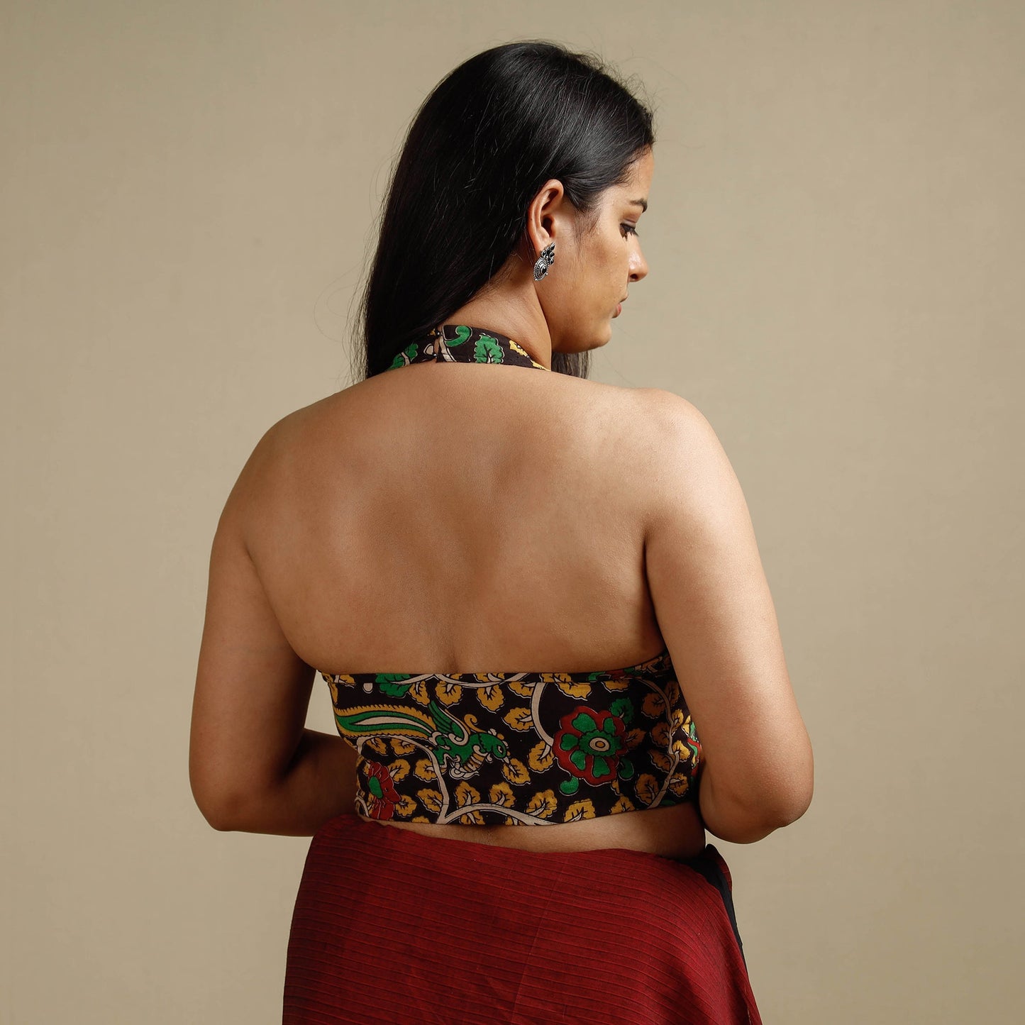 Buy Kalamkari Printed Cotton Stitched Blouse 