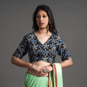 Buy Kalamkari Block Printed Cotton Stitched Blouse Online at iTokri.com