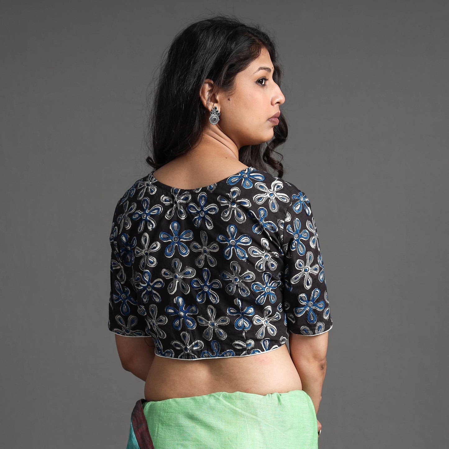 Buy Kalamkari Block Printed Cotton Stitched Blouse Online at iTokri.com
