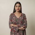  Kalamkari Printed Cotton Straight Kurta For Women