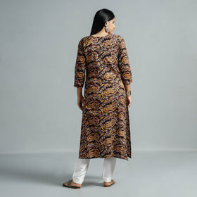  Kalamkari Printed Cotton Straight Kurta For Women