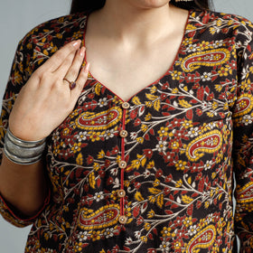  Kalamkari Printed Cotton Straight Kurta For Women