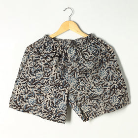 Black - kalamkari printed cotton unisex boxer/shorts
