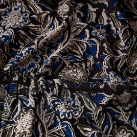 Black - kalamkari printing natural dyed cotton fabric