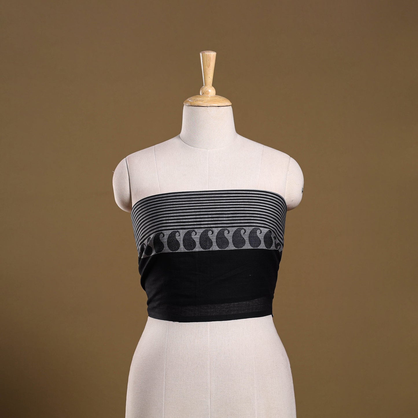 Kanchipuram cotton blouse piece 46 - handcrafted