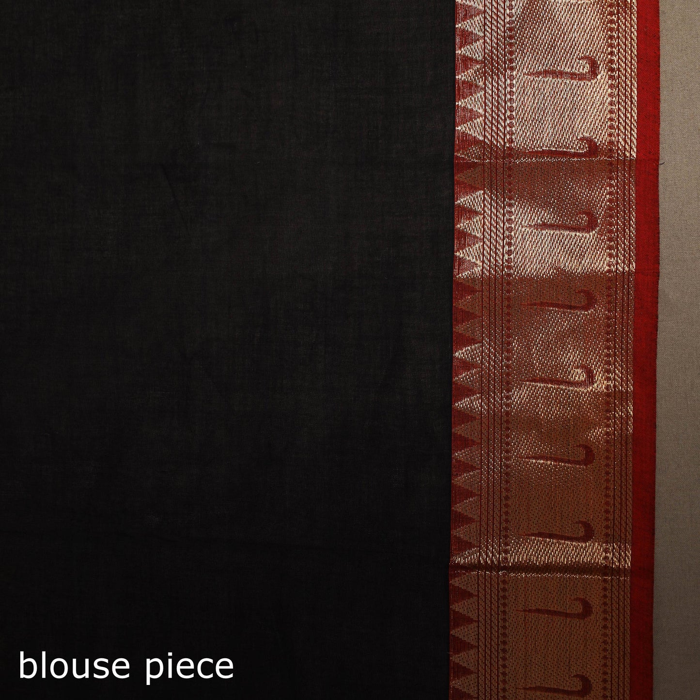 Black - kandangi buti chettinad cotton saree with border 56