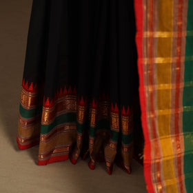 Black - kandangi chettinad cotton saree with border 26