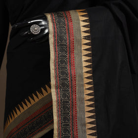 Black - kandangi chettinad cotton saree with border 71