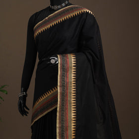 Black - kandangi chettinad cotton saree with border 71