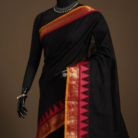 Black - kandangi chettinad cotton saree with border 94