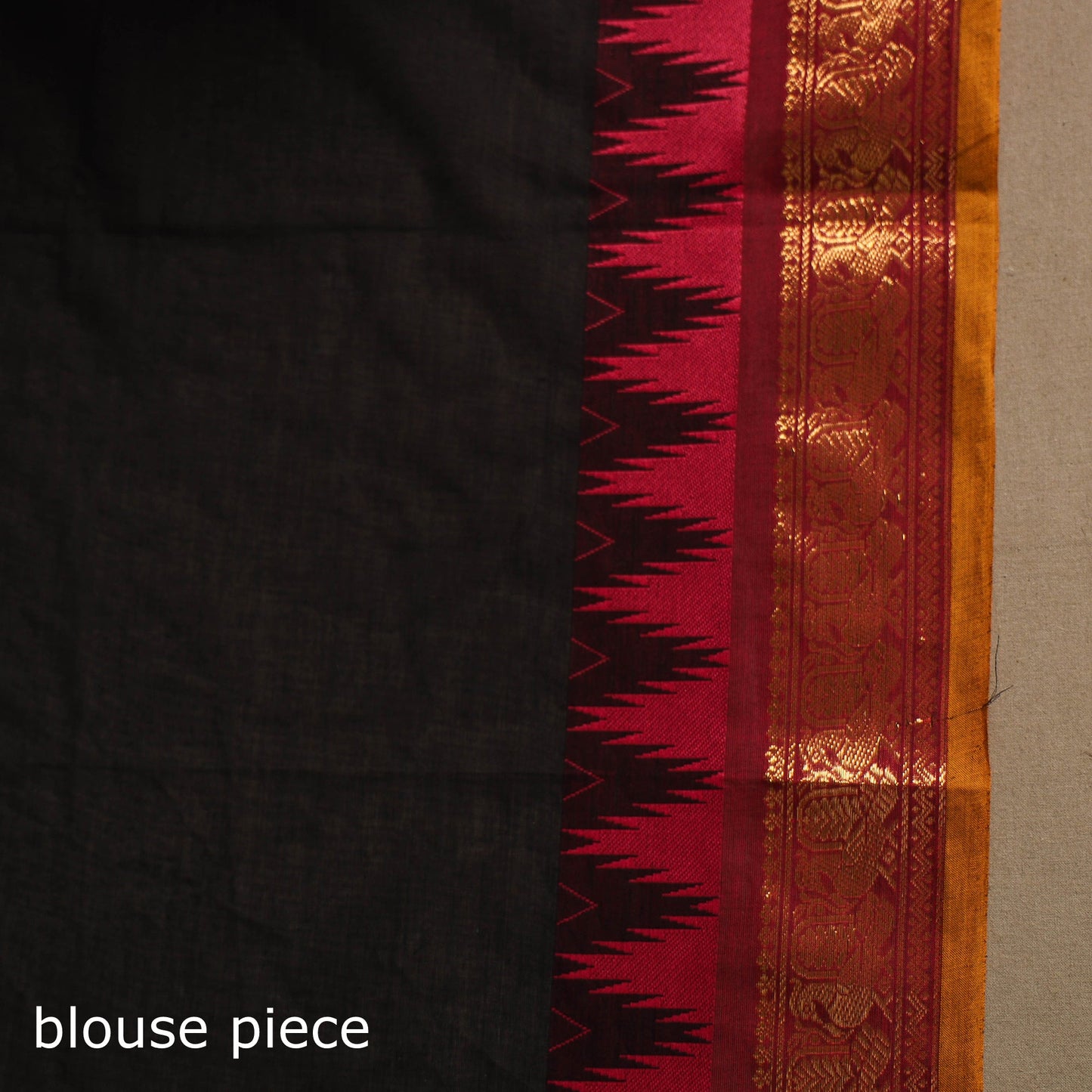 Black - kandangi chettinad cotton saree with border 94