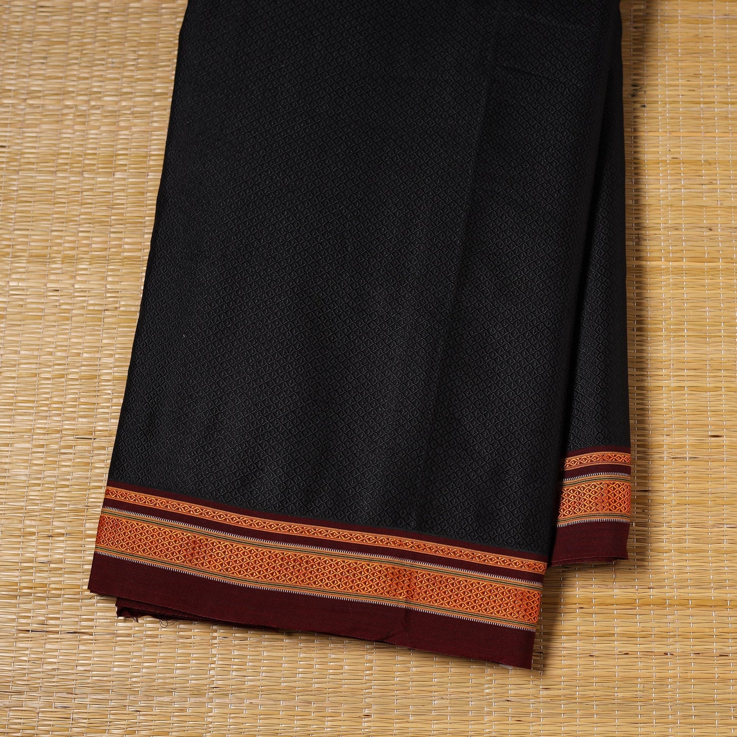 Karnataka weave cotton khun fabric 15 - handcrafted