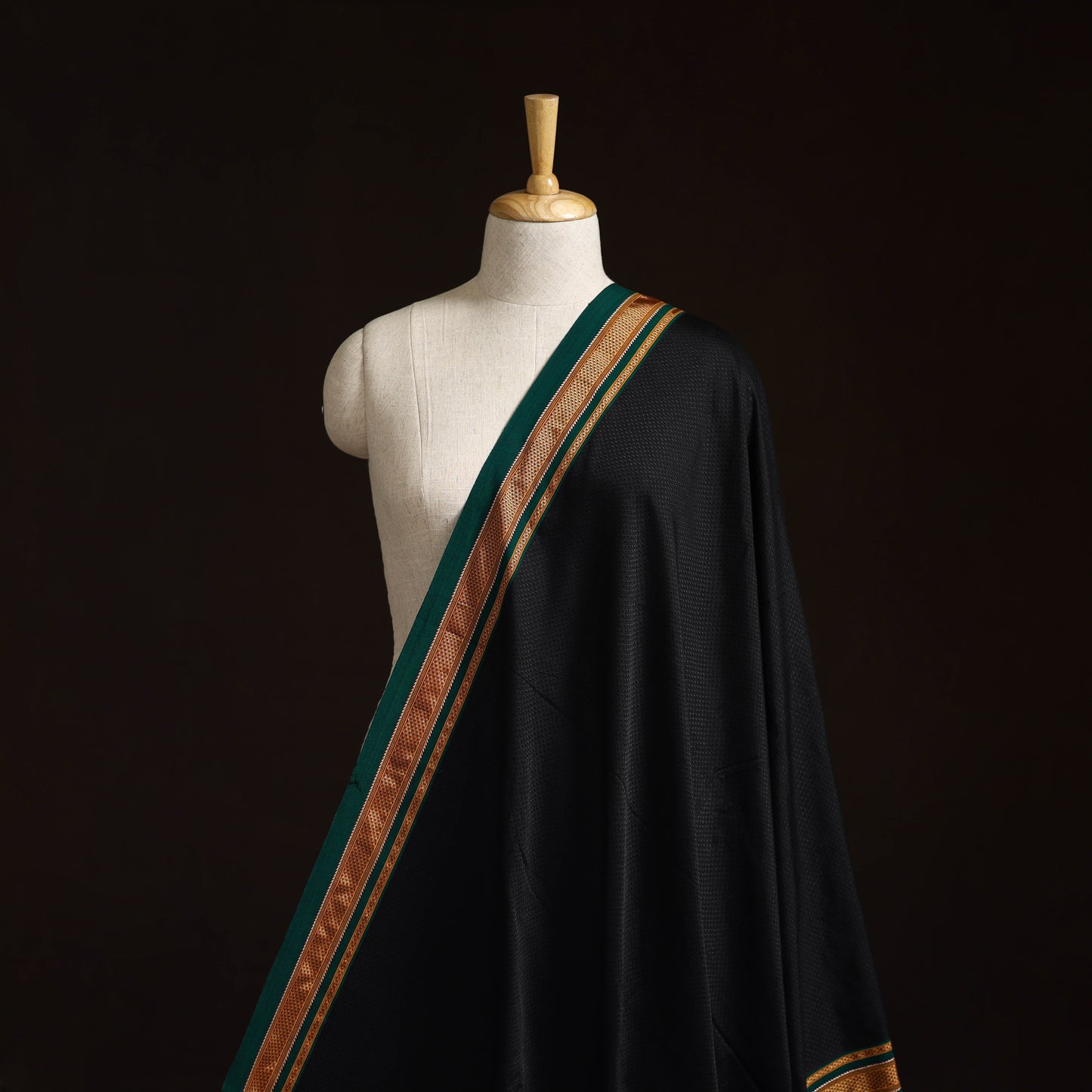 Karnataka weave cotton khun fabric 17 - handcrafted