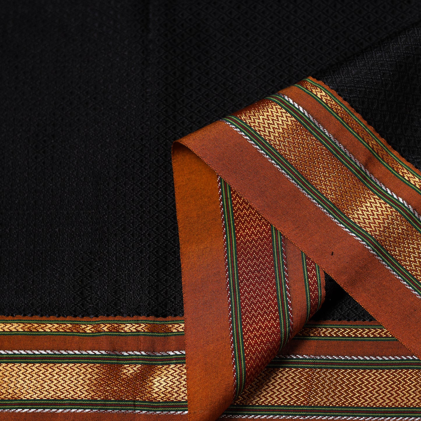 Karnataka weave cotton khun fabric 21 - handcrafted
