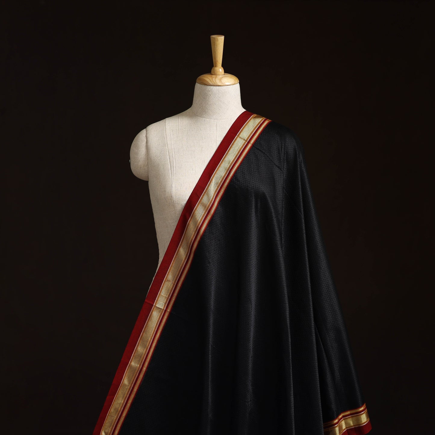 Karnataka weave cotton khun fabric 24 - handcrafted
