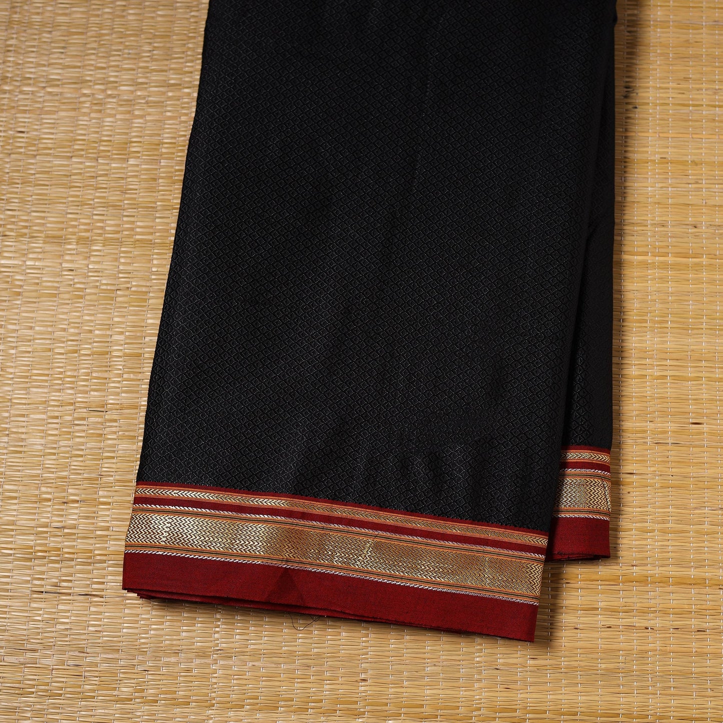 Karnataka weave cotton khun fabric 24 - handcrafted