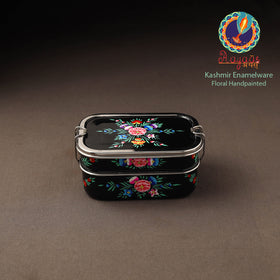 Kashmir enamelware floral handpainted stainless steel 2